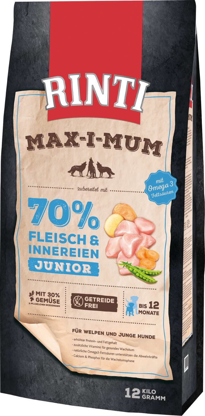 RINTI Hunde-Trockenfutter MAX-I-MUM Junior Huhn